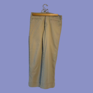 Horny Toad Khaki pants wide leg size 4 sustainable Cotton poly super soft,hip